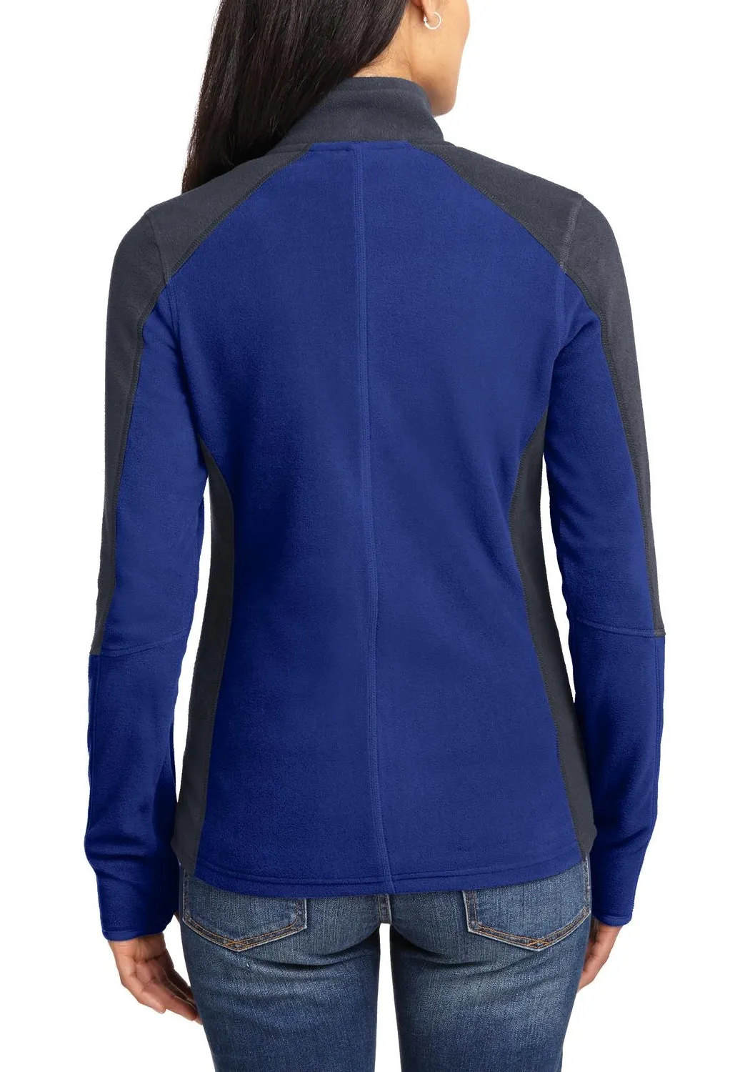 Women's Full-Zip Colorblock Microfleece Jacket