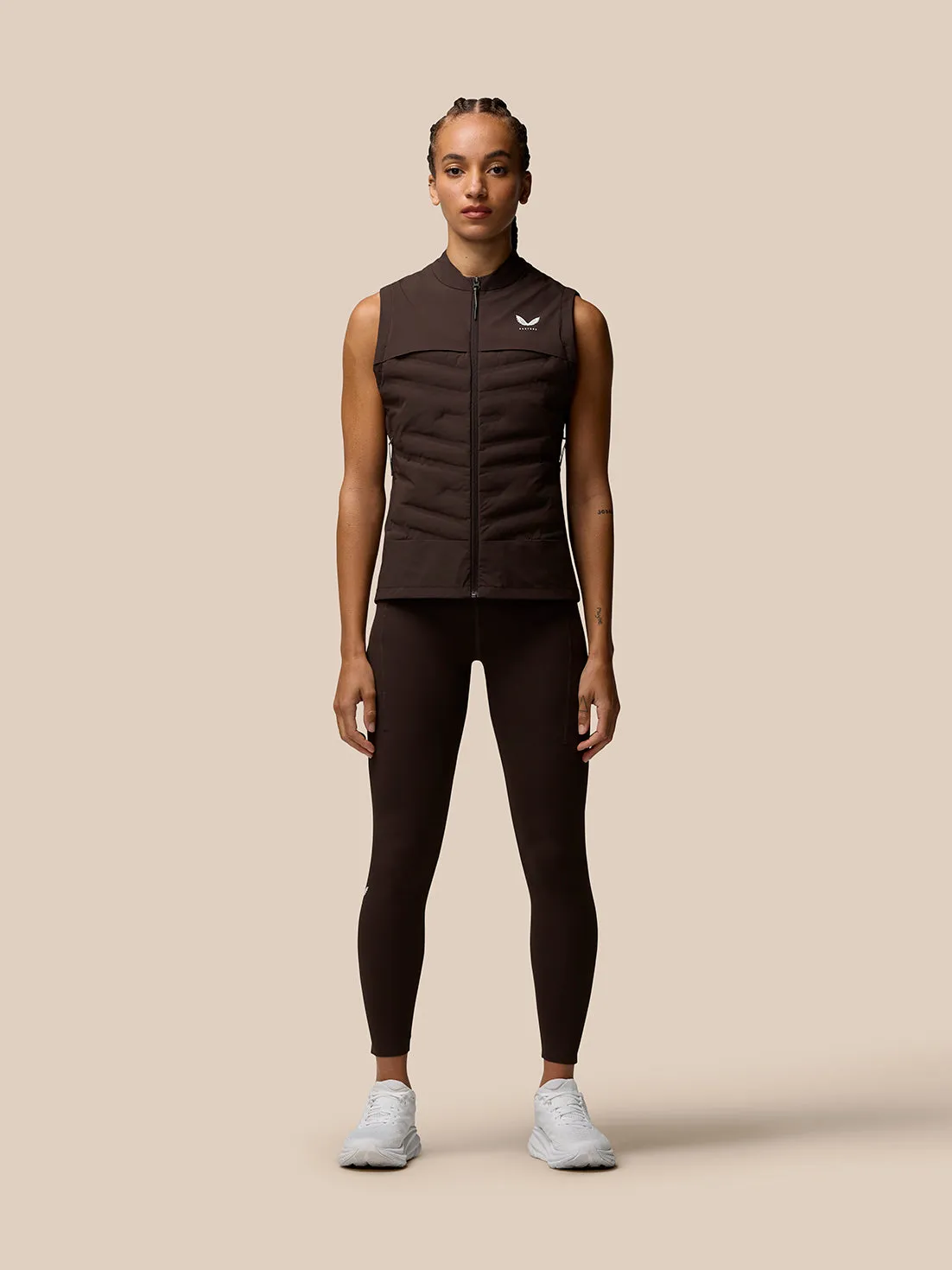 Women's Zone Hybrid Training Gilet - Brown