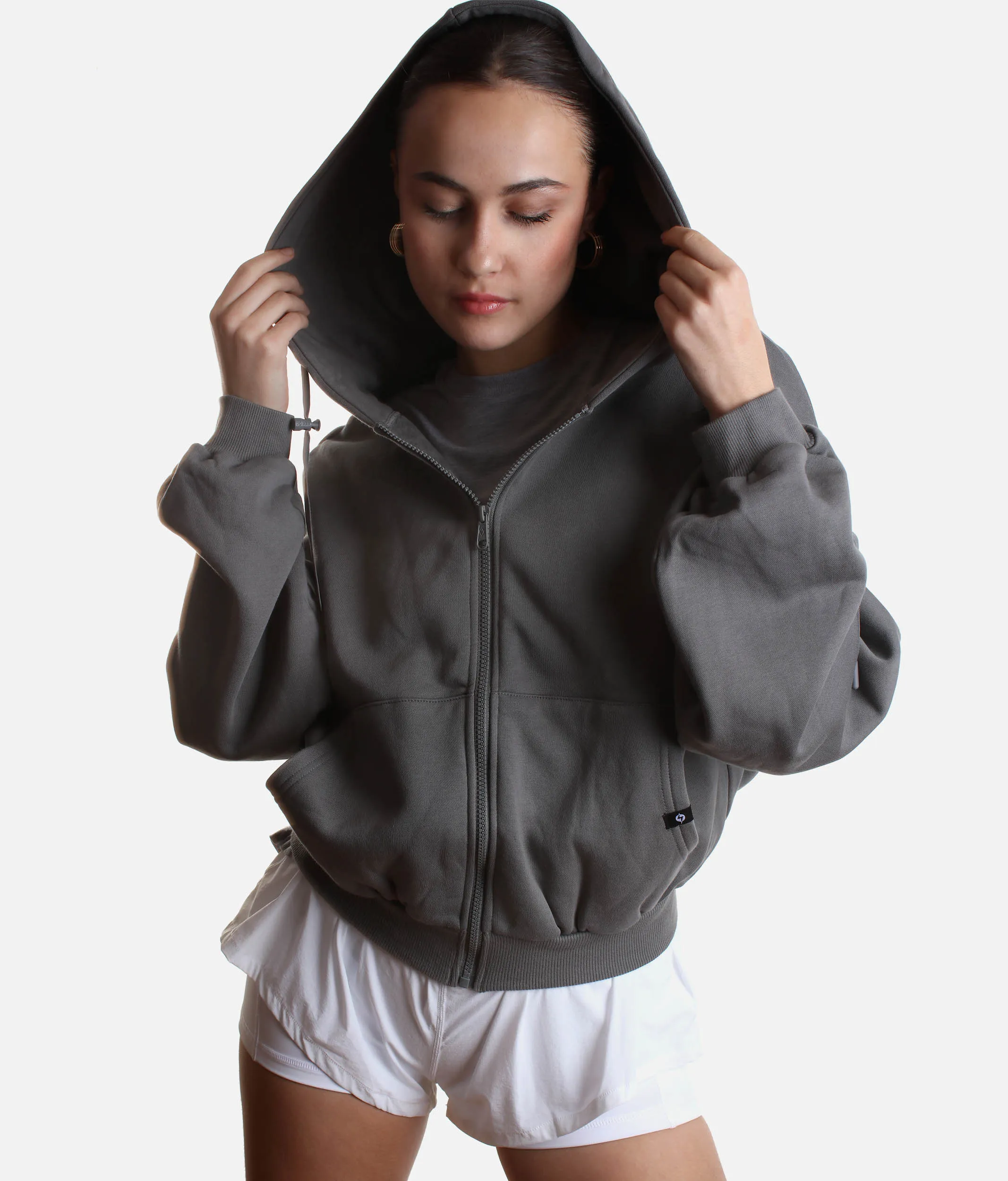 ZIP CLOUD HOODIE, Smoke – Wrap Yourself in Cozy Bliss!